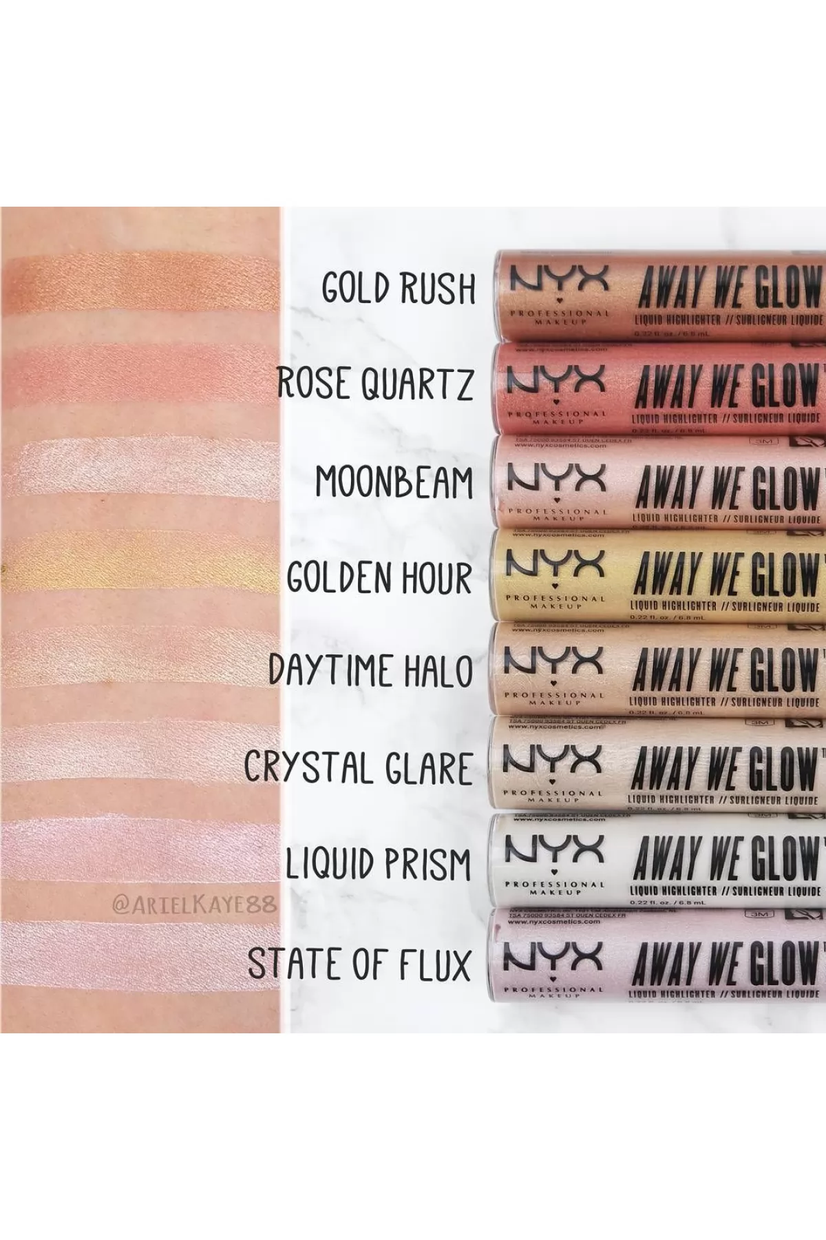 State of Flux Professional Away We Glow Liquid Highlighter نیکس NYX هایلایتر مایع State of Flux