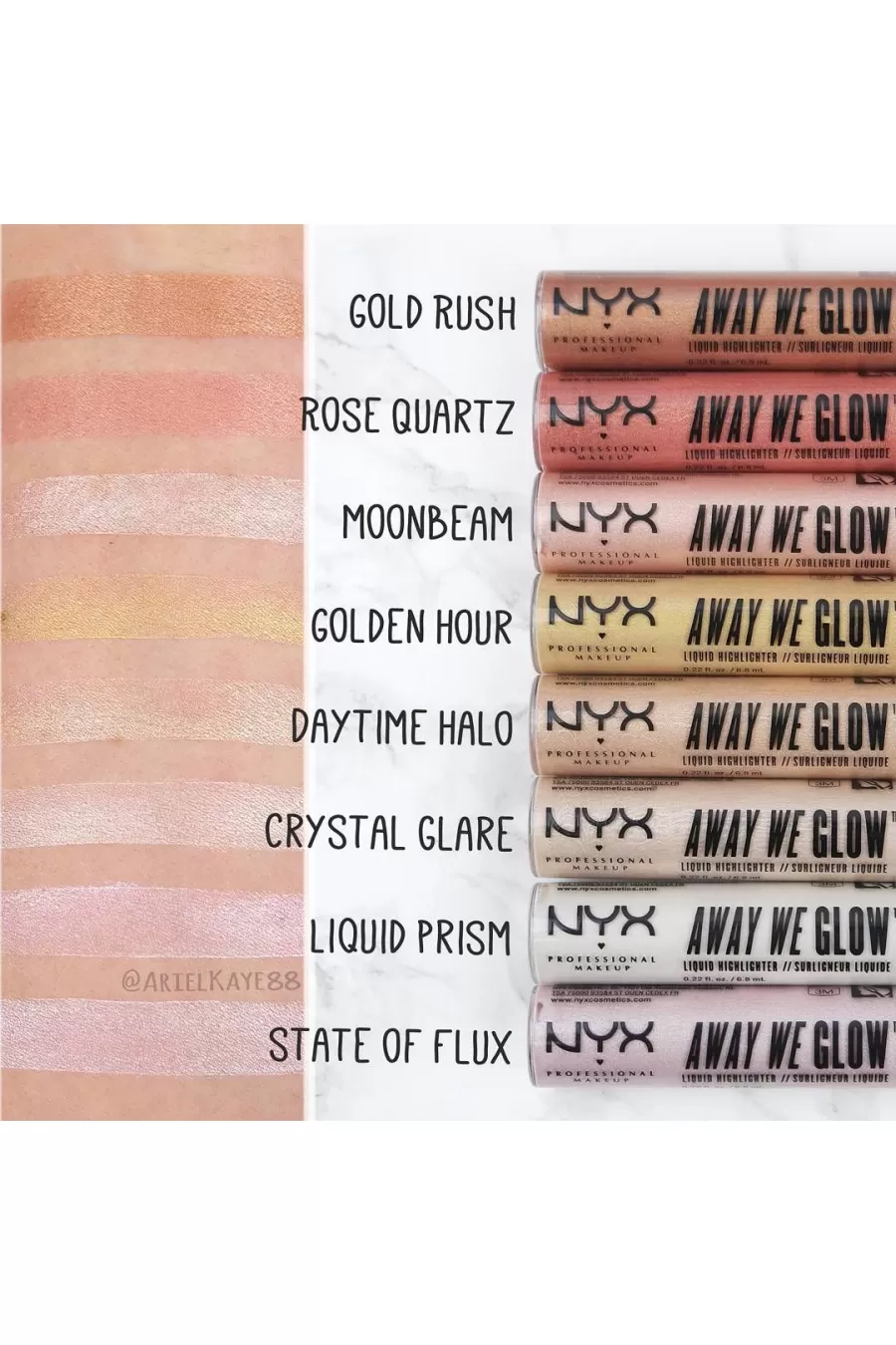 State of Flux Professional Away We Glow Liquid Highlighter نیکس NYX هایلایتر مایع State of Flux