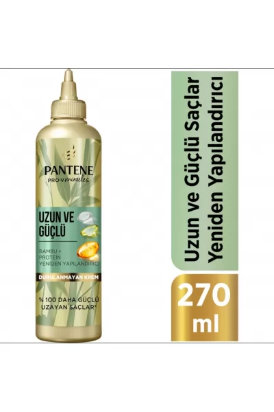 مناسب انواع مو تقویت کننده نرم کننده بدون نیاز به آبکشی پانتن Pantene کرم مو آبرسان بامبو + پروتئین