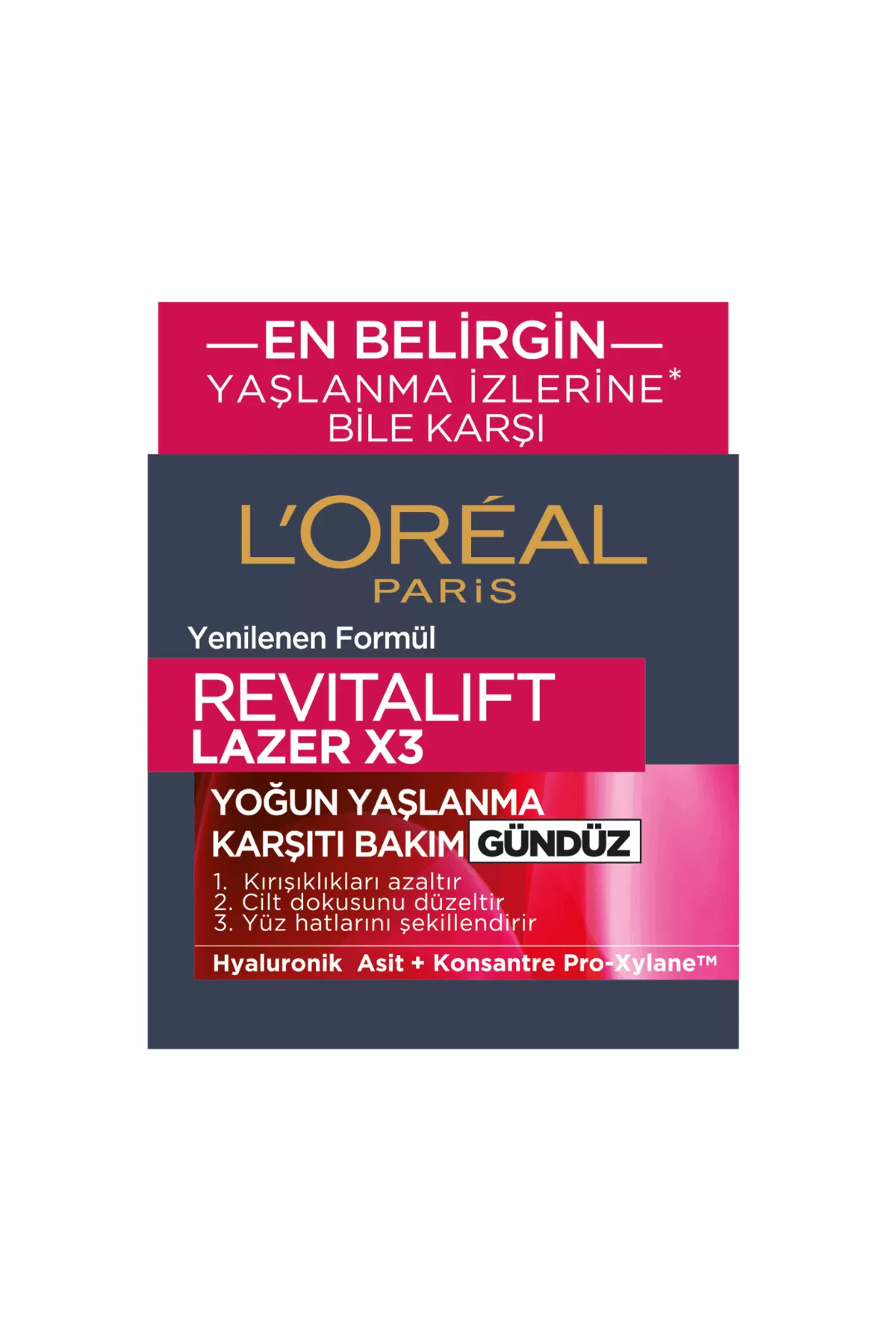 کاهش دهنده چروک ها،ضد پیری،جوان کننده REVITALIFT LAZERX3 لورال پاریس L'Oreal Paris کرم روز لاین لیزر