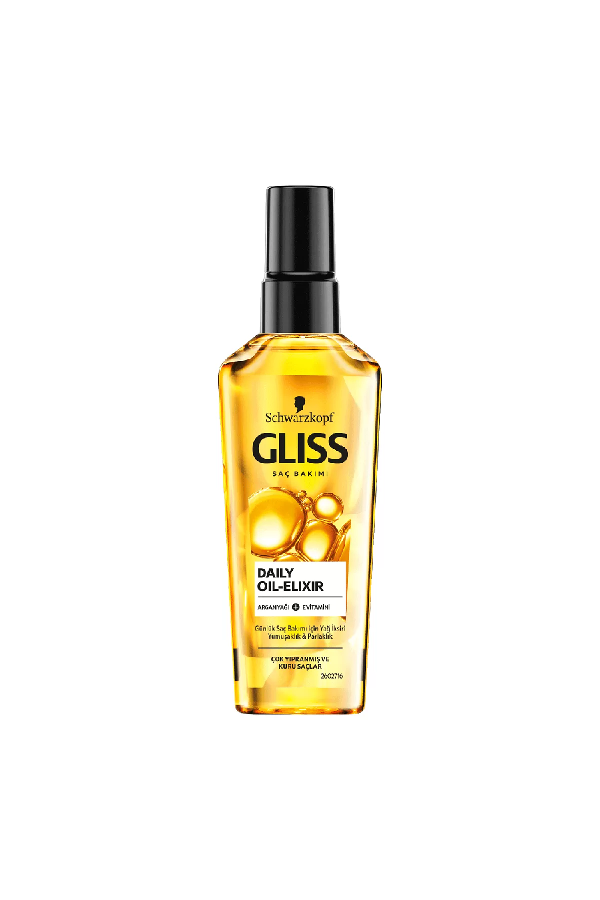 حاوی آر گان و ویتامین E ترمیم کننده موهای آسیب دیده مناسب برای موهای خشک و آسیب دیده گلیس GLISS روغن مو آرگان