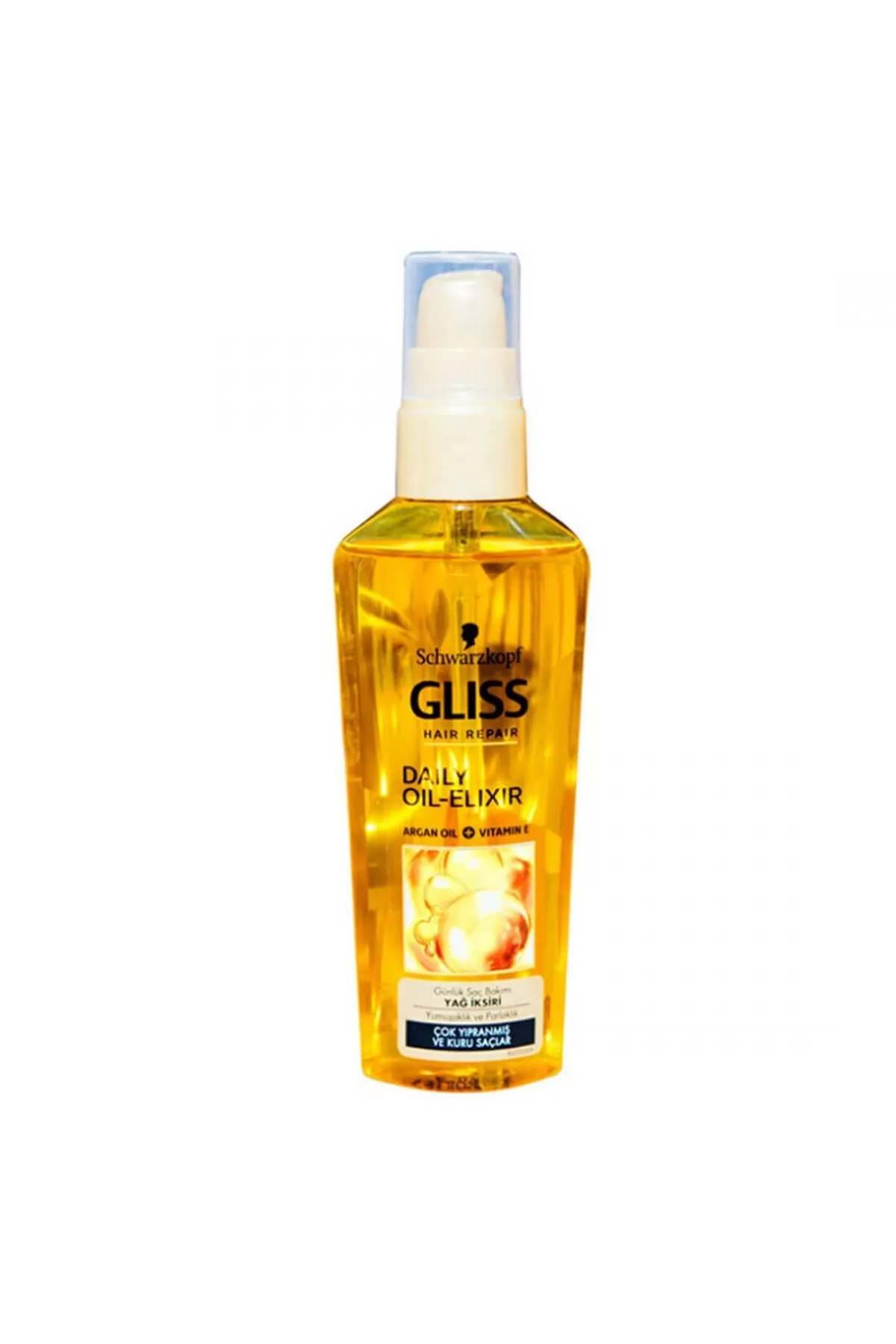 حاوی روغن آرگان و ویتامین E،مناسب برای همه موها گلیس GLISS روغن مو آرگان
