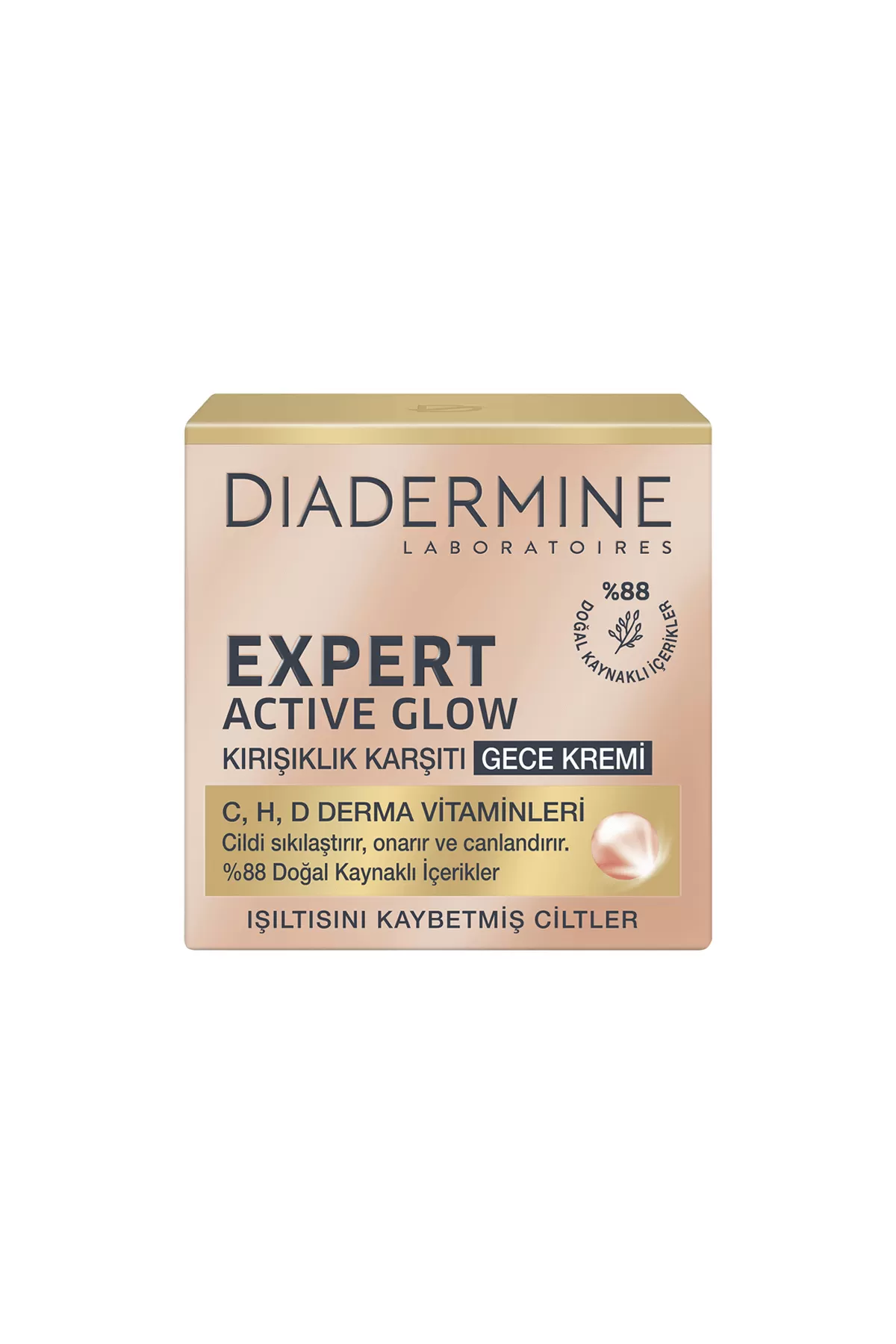 حاوی ویتامین C غلیظ روشن کننده سفت و صاف کننده پوست مناسب برای افراد ۵۰ تا ۸۰ سال دیادرمین Diadermine کرم شب بازسازی پوست