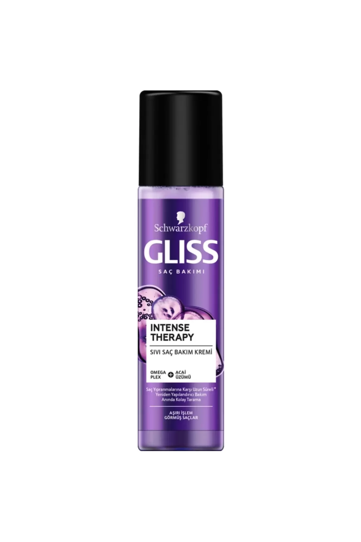 تقویت ساختار مو در برار سشوار و رنگ کردن جلوگیری از سایش مو گلیس GLISS سرم مو دوفاز