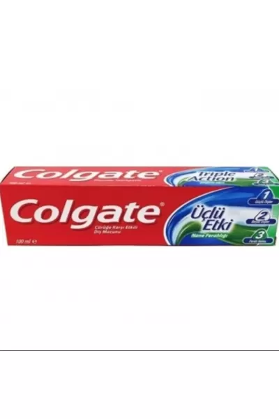 تقویت کننده و سفید کننده و با طراوت کننده بزرگ و خانواده کلگیت Colgate خمیر دندان ۳ کاره
