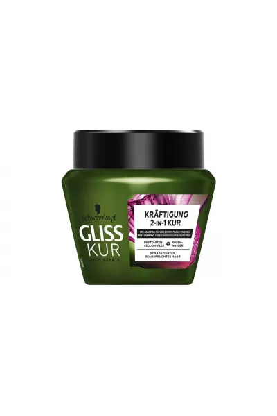 حاوی عصاره گل سرخ و مجموع سلول های بنیادی برای ترمیم مو گیلیس GLISS ماسک ۲ کاره مراقبت از مو