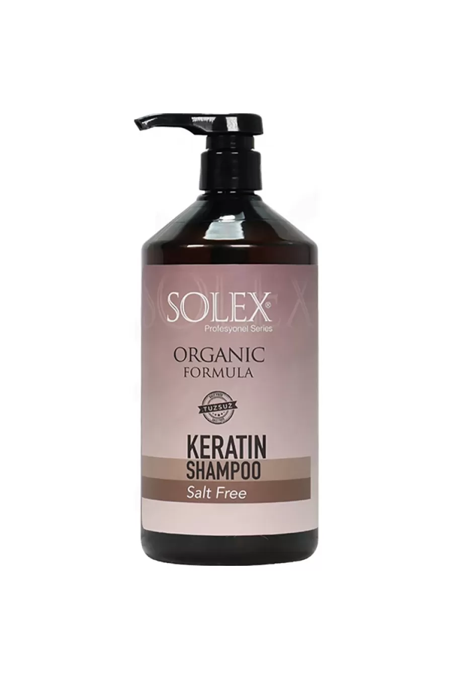 حاوی کراتین تقویت کننده ریشه مو بدون نمک سولکس SOLEX شامپو کراتینه ضد ریزش مو