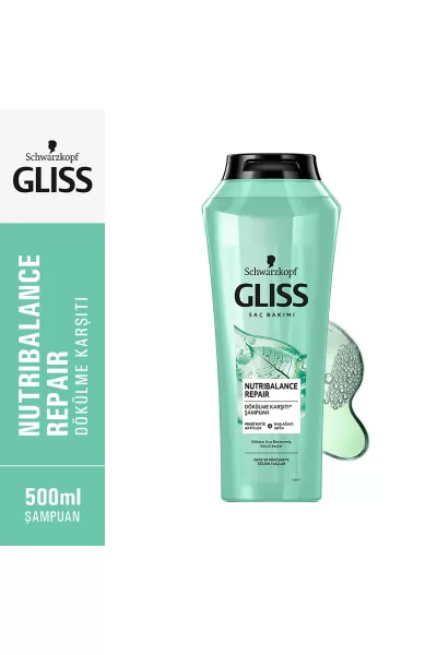 لطیف کننده مو مانند ابریشم ترمیم کننده قوی مو گلیس GLISS شامپو ضد ریزش مو