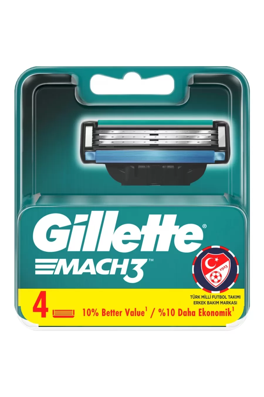 ژیلت Gillette یدک ۴ تایی خود تراش Mach 3