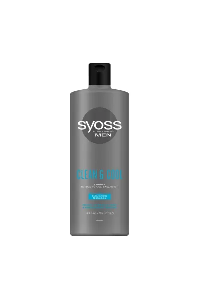 برای آقایان مناسب برای موهای نرمال و چرب با منتول   باعث تسکین پوست سر می شود. سایوس Syoss شامپو منتول
