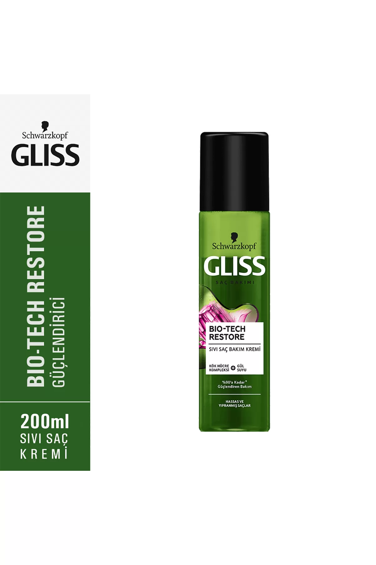 حاوی عصاره گل نرم کننده و درخشان کننده مو گیلیس GLISS اسپری دوفاز