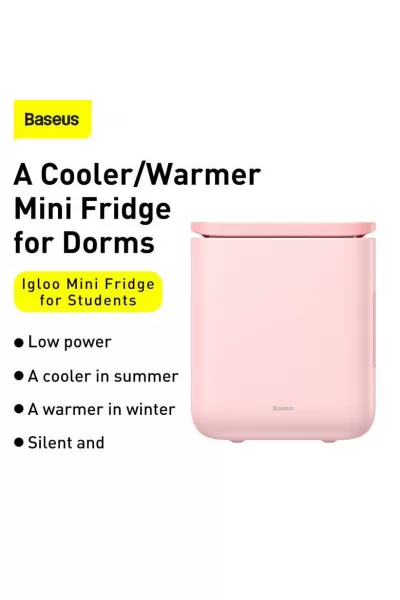 ظرفیت ۶ لیتر هم یخچال و هم گرم کن فقط رنگ سفید موجوده بیسوس Baseus یخچال و گرم کن