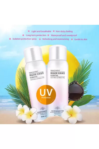 حاوی spf 30 محافظت از پوست در برابر اشعه UVA/UVB حاوی عصاره انار امیجز IMAGES ضد آفتاب و روشن کننده پوست
